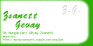 zsanett gevay business card